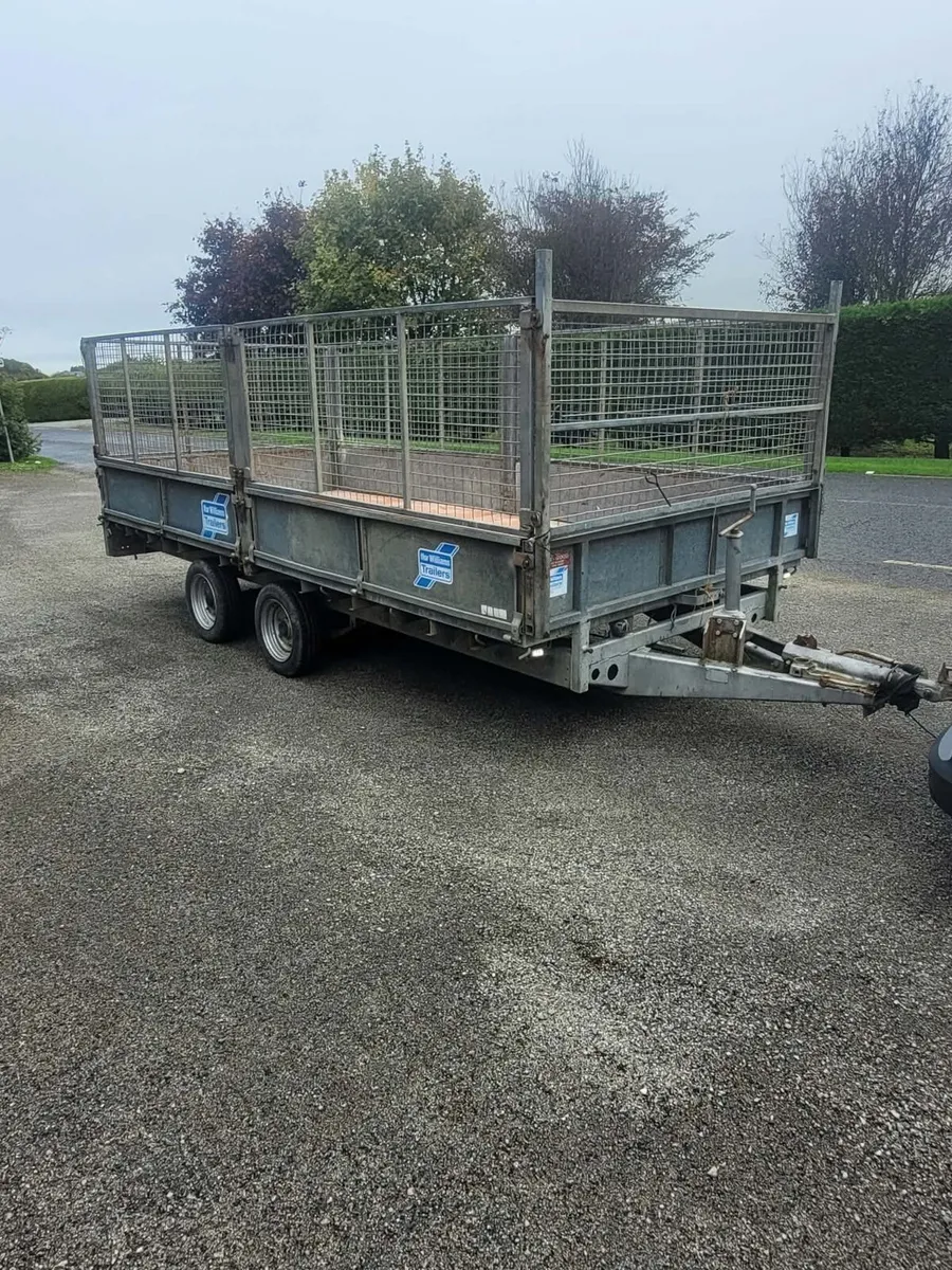 14x6'6 ifor Williams drop sides trailer with creel - Image 1