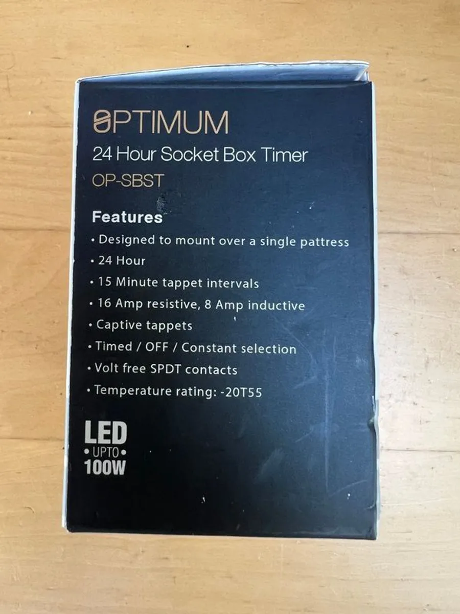 Optimum 24 Hour Socket Box Timer - OP-SBST - Image 2