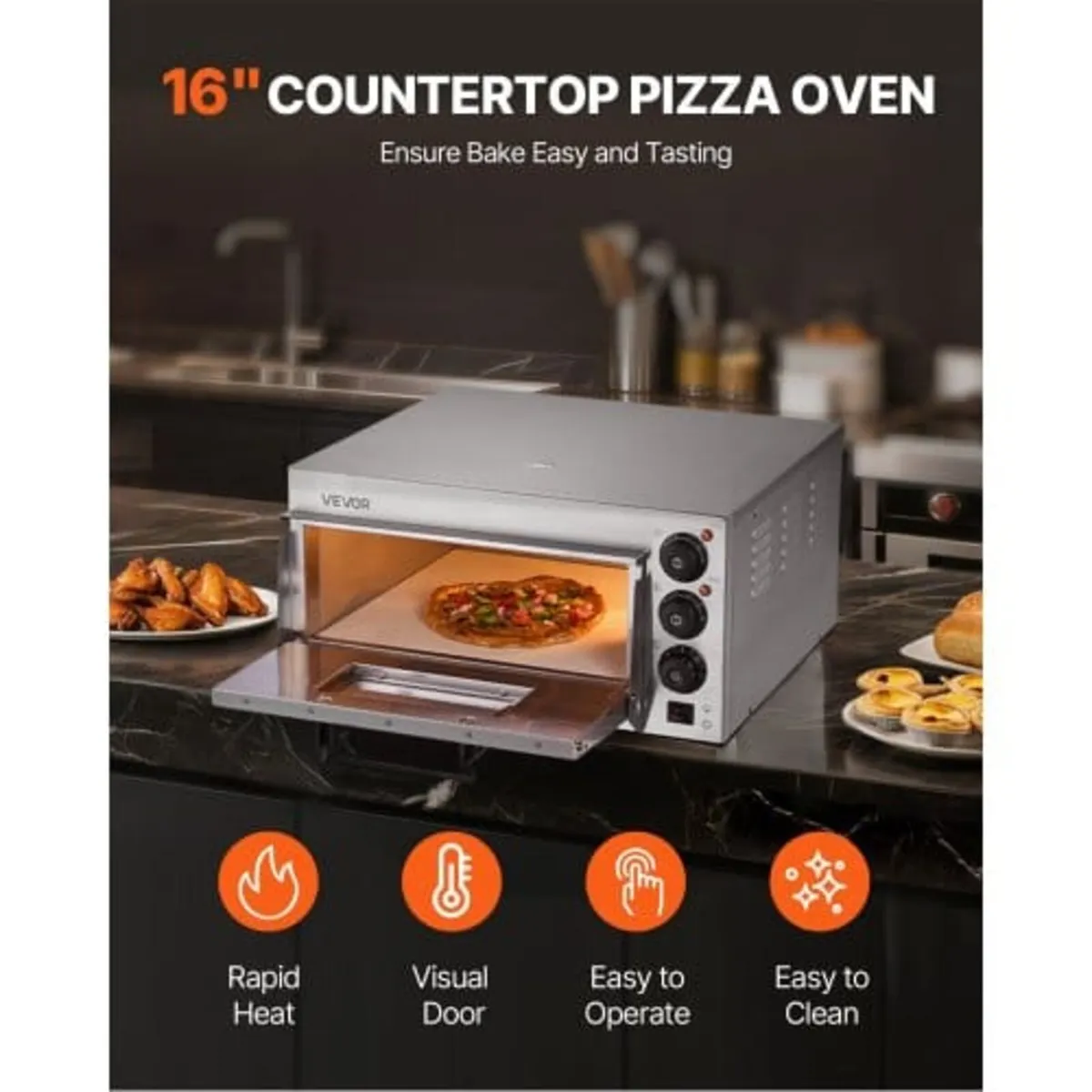 Commercial Countertop Pizza Oven Electric Pizza Ov - Image 3