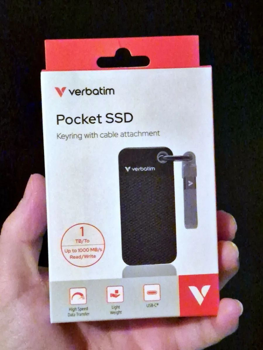 Verbatim Pocket SSD, 1TB, NEW - Image 2