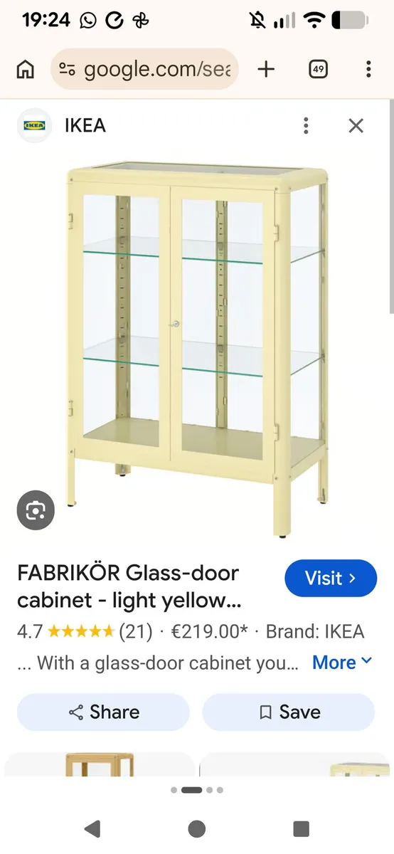 Glass cabinet - Image 1