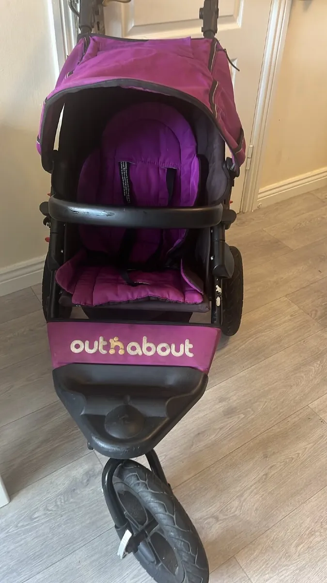 Out n about single buggy+ raincover - Image 3