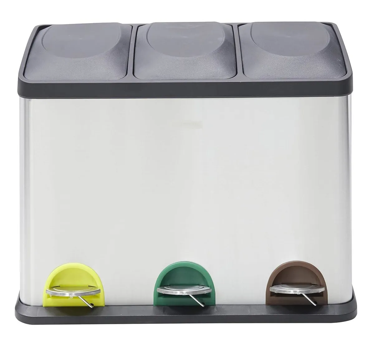 45L Kitchen Recycling Bin 3 Compartments - Image 4