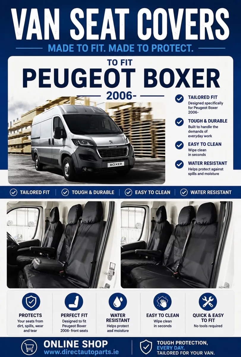 Peugeot Boxer 2006-2026 Heavy Duty Seat Covers - Image 1