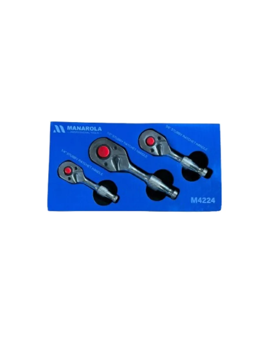 🔧 MANAROLA 3PC MINI RATCHET HANDLE SET🔧 - Image 1