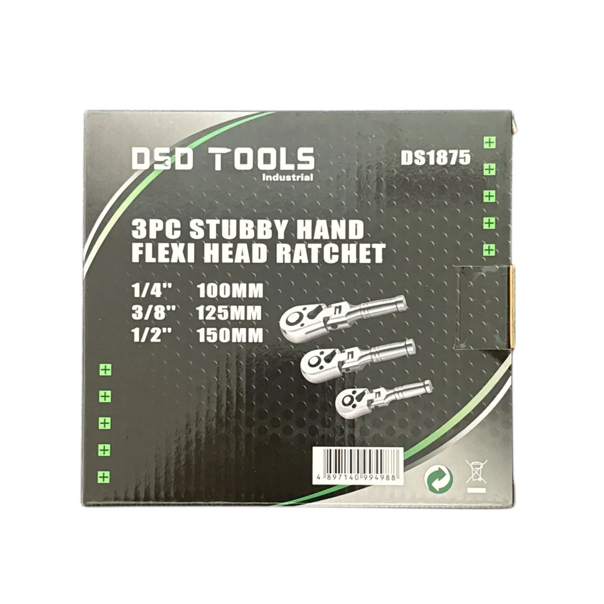 🔥 DSD TOOLS 3PC STUBBY FLEXI-HEAD RATCHET SET 🔥 - Image 3
