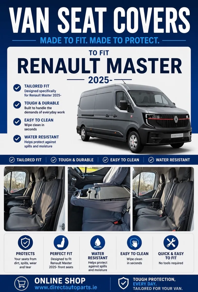 Renault Master 2025- Heavy Duty Seat Covers - Image 1