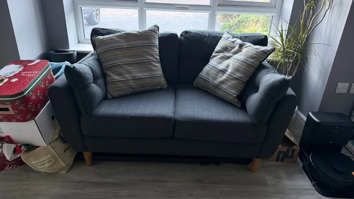 Dark Grey 2-Piece Sofa Set - Image 4