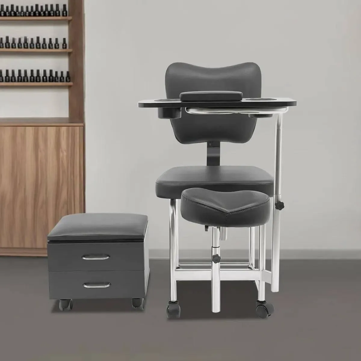 Manicure Pedicure Nail Station Beauty Table Set - Image 1