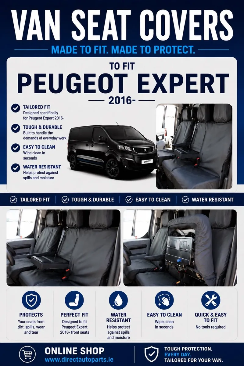 Peugeot Expert 2016-2026 Heavy Duty Seat Covers - Image 1