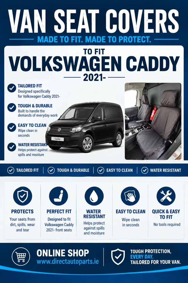 Vw Caddy 2021-2026 Heavy Duty Seat Covers - Image 1