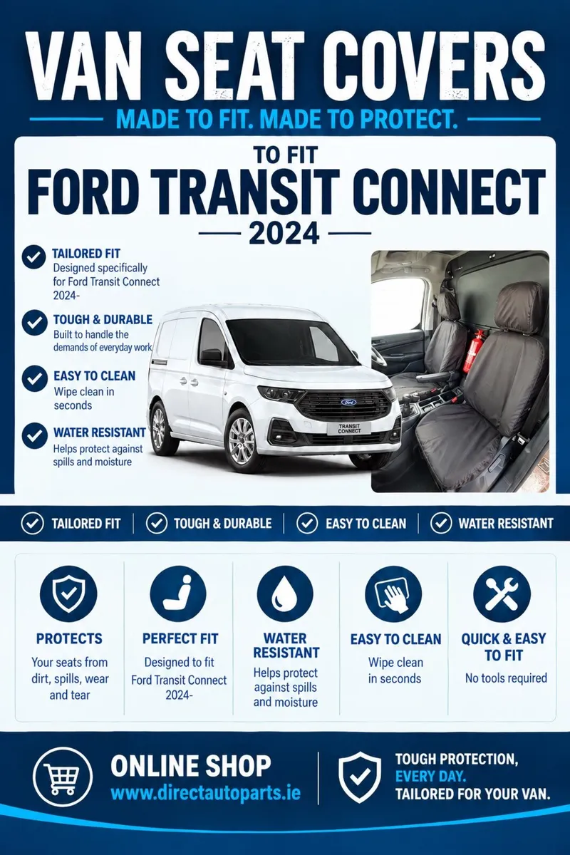 Ford Transit Connect 2024- Heavy Duty Seat Covers - Image 1