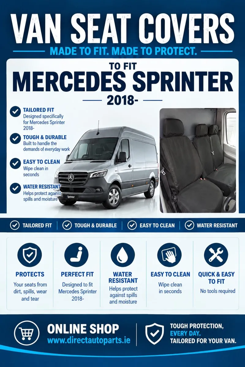 Mercedes Sprinter 2018-2026 Heavy Duty Seat Covers - Image 1