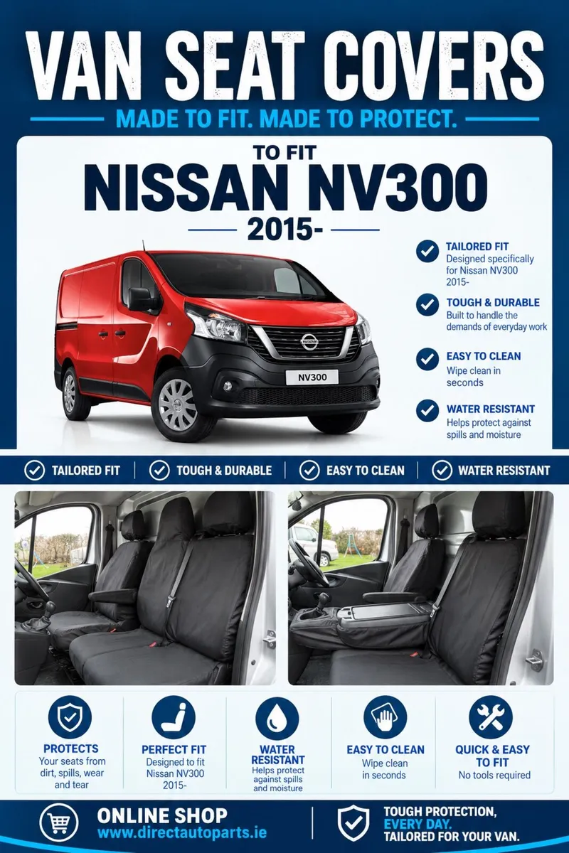 Nissan NV300 2015-2021 Heavy Duty Seat Covers - Image 1