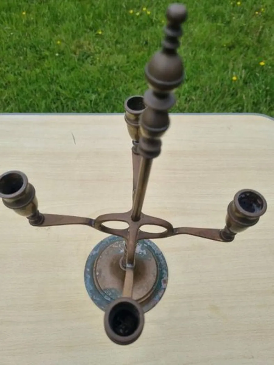 Vintage Brass Candlestick Peerage England - Image 3