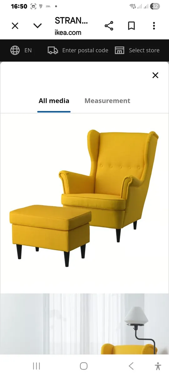 Armchair and footstool - Image 4