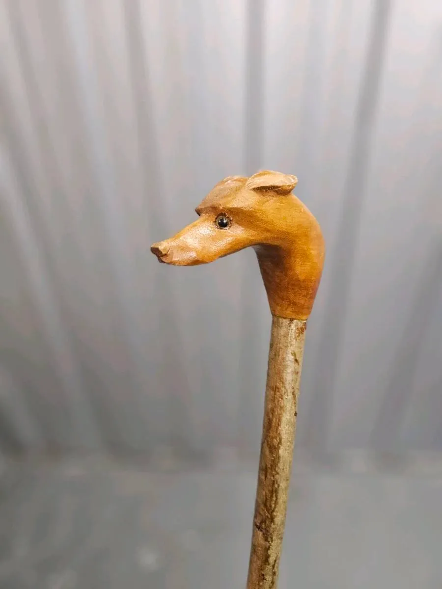 Hand carved walking stick - Image 4