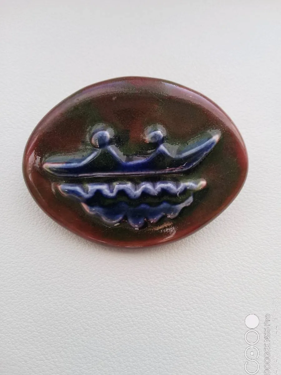 Authentic Handmade Irish Currach Brooch - Image 4