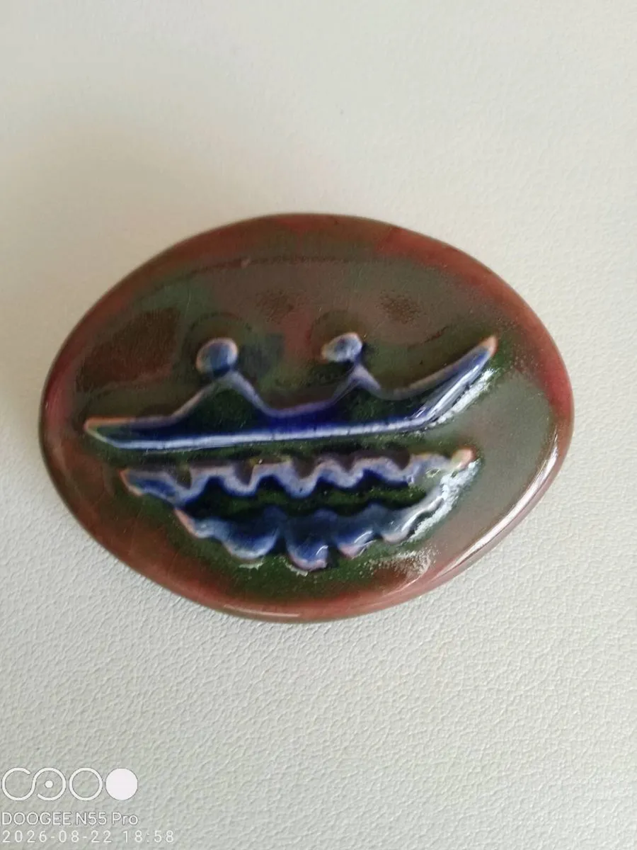 Authentic Handmade Irish Currach Brooch - Image 2