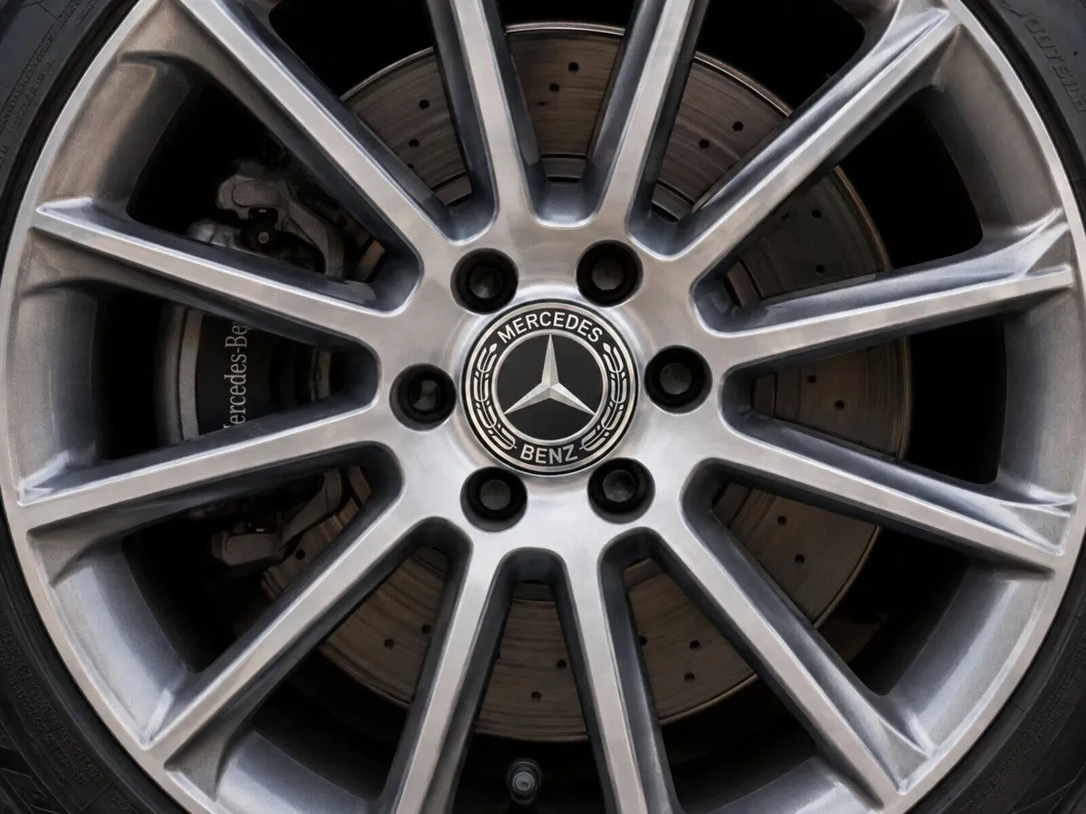 4 x Mercedes Centre Caps (Black) FREE POST - Image 3