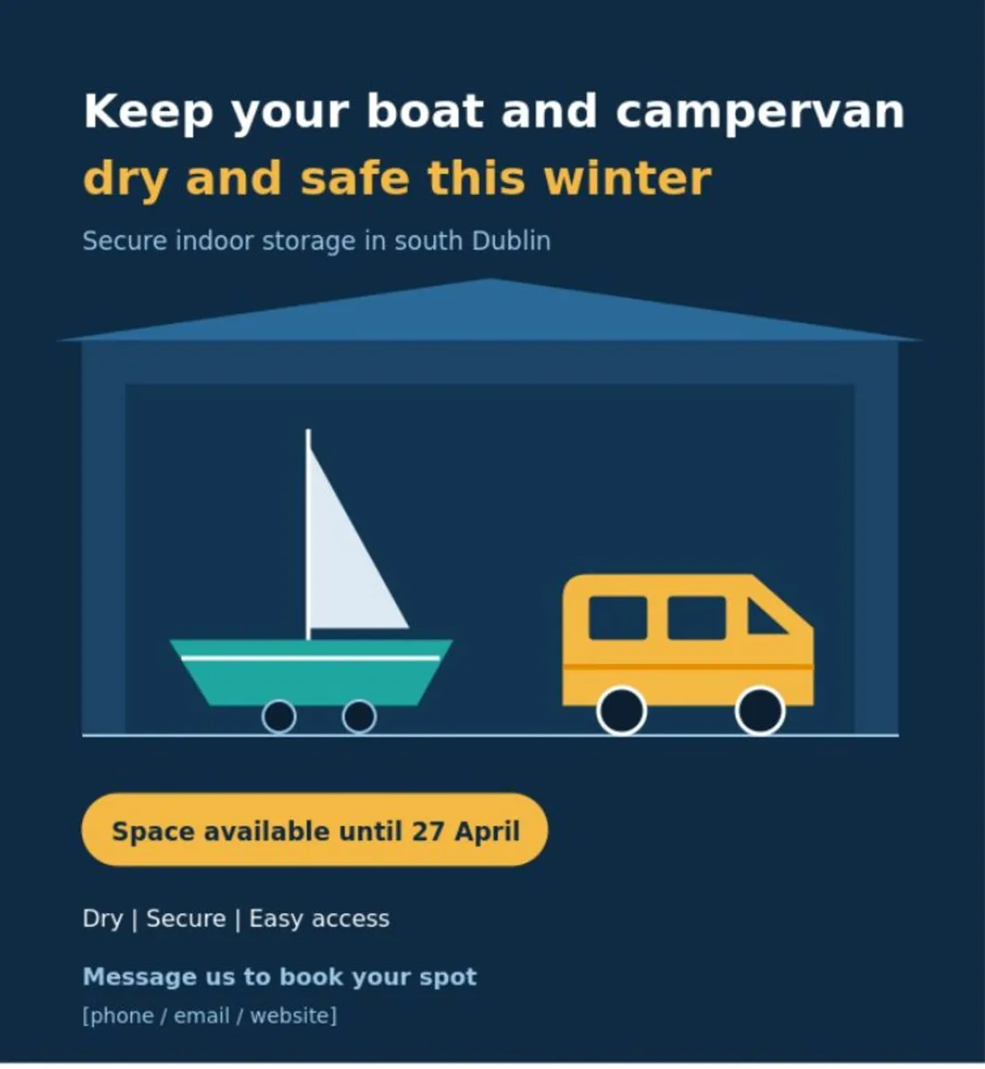 Indoor winter storage for boats and campervans - Image 2