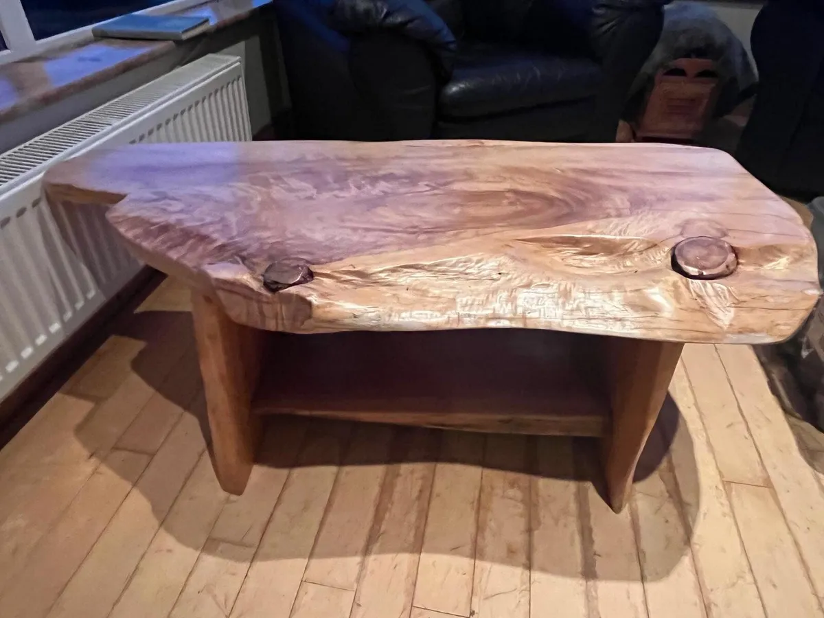 Beautiful Solid Wood Live Edge Coffee Table - Image 1