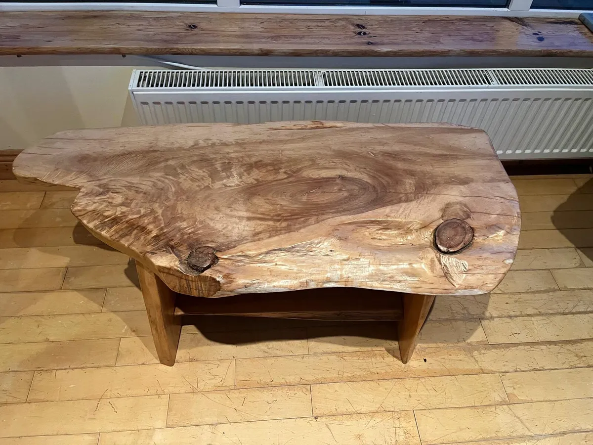 Beautiful Solid Wood Live Edge Coffee Table - Image 2