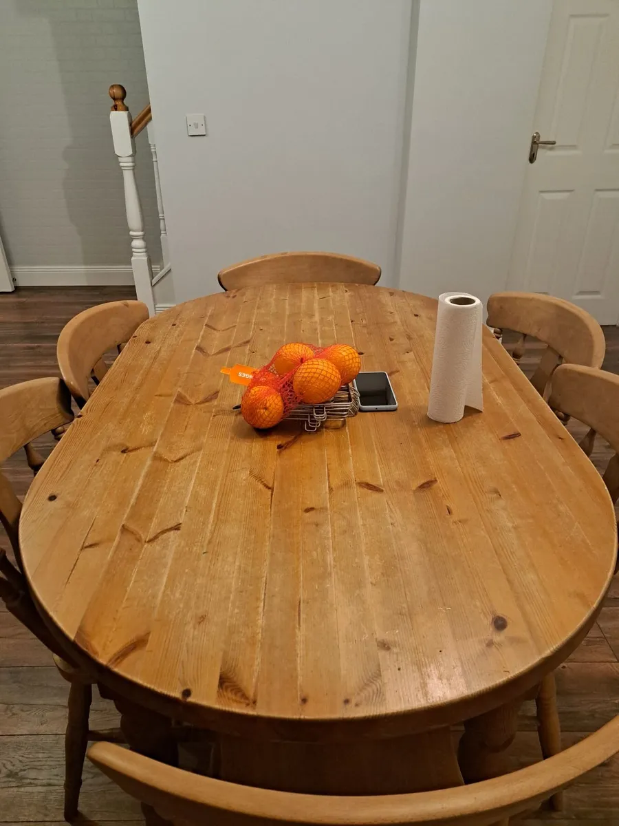 Dining table with 6 chairs - Image 3