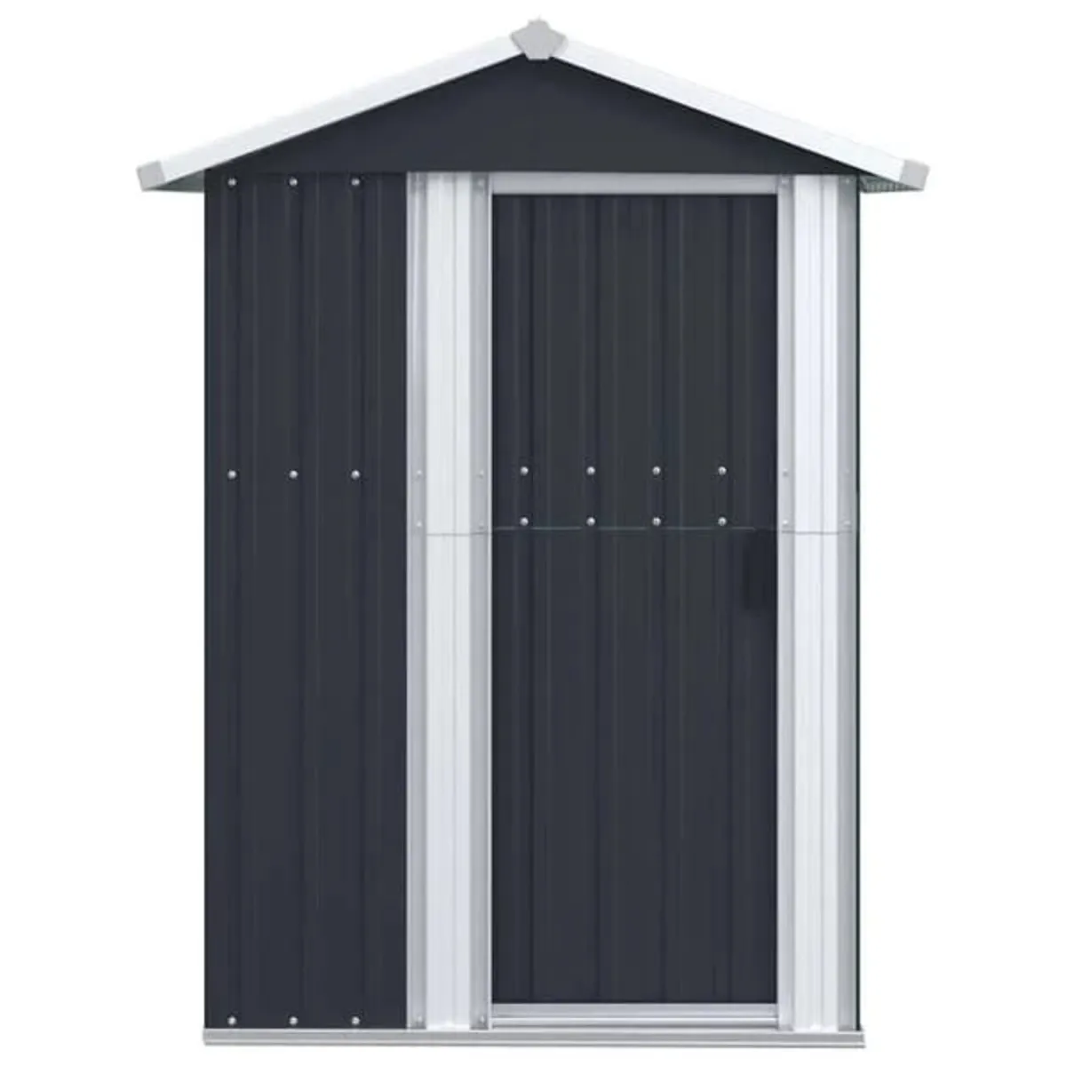 Garden Shed Anthracite 126x97,5x177 cm Galvanised - Image 4