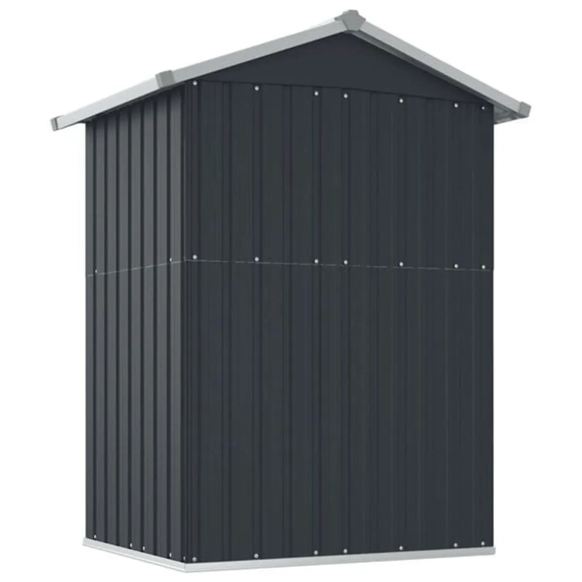 Garden Shed Anthracite 126x97,5x177 cm Galvanised - Image 3