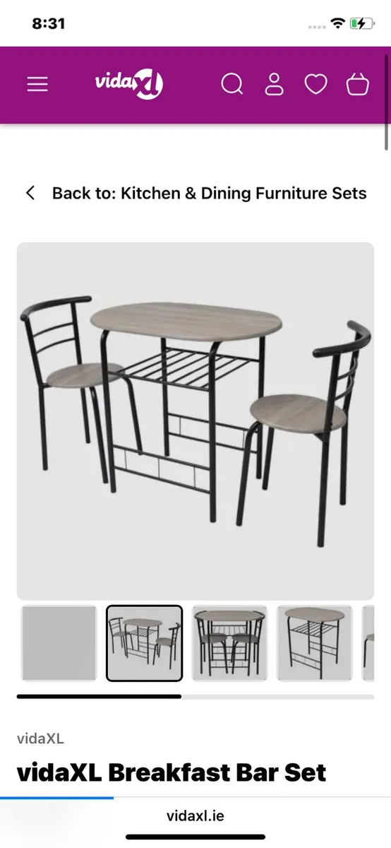Table and chair