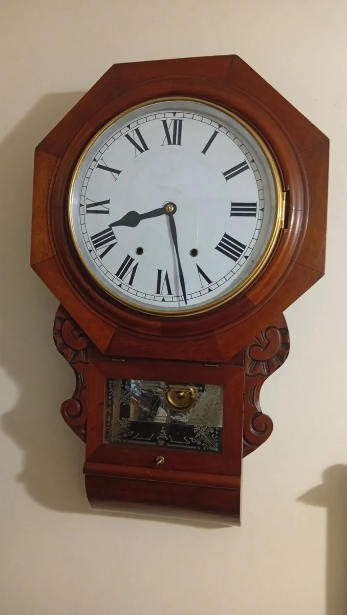 Antique drop-dial clock - Image 1