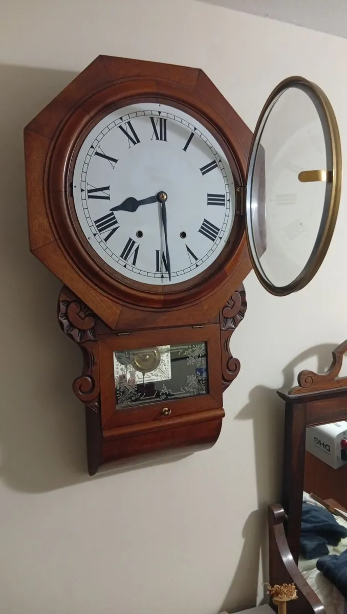 Antique drop-dial clock - Image 2