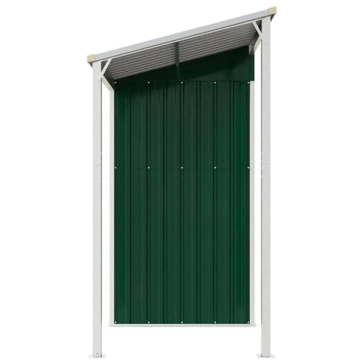 Garden Shed with Extended Roof Green 277x107x181 c - Image 2