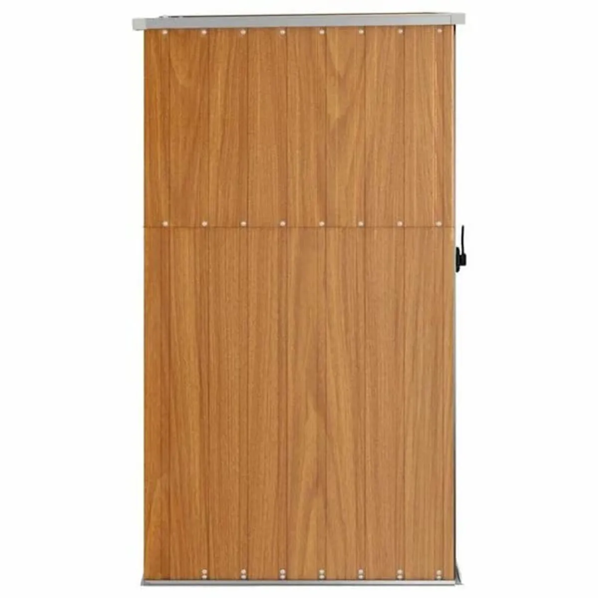 Garden Tool Shed Brown 88x89x161 cm Galvanised Ste - Image 3
