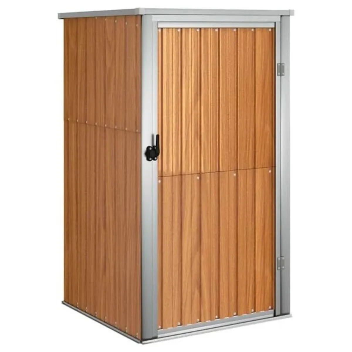 Garden Tool Shed Brown 88x89x161 cm Galvanised Ste - Image 1