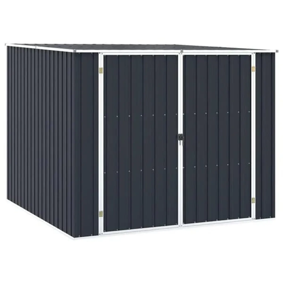 Garden Shed Anthracite 195x198x159 cm Galvanised S - Image 1