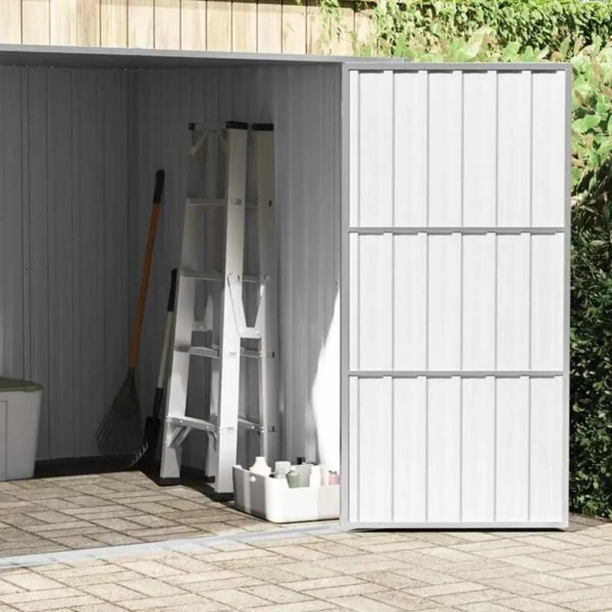 Garden Shed Anthracite 195x198x159 cm Galvanised S - Image 2