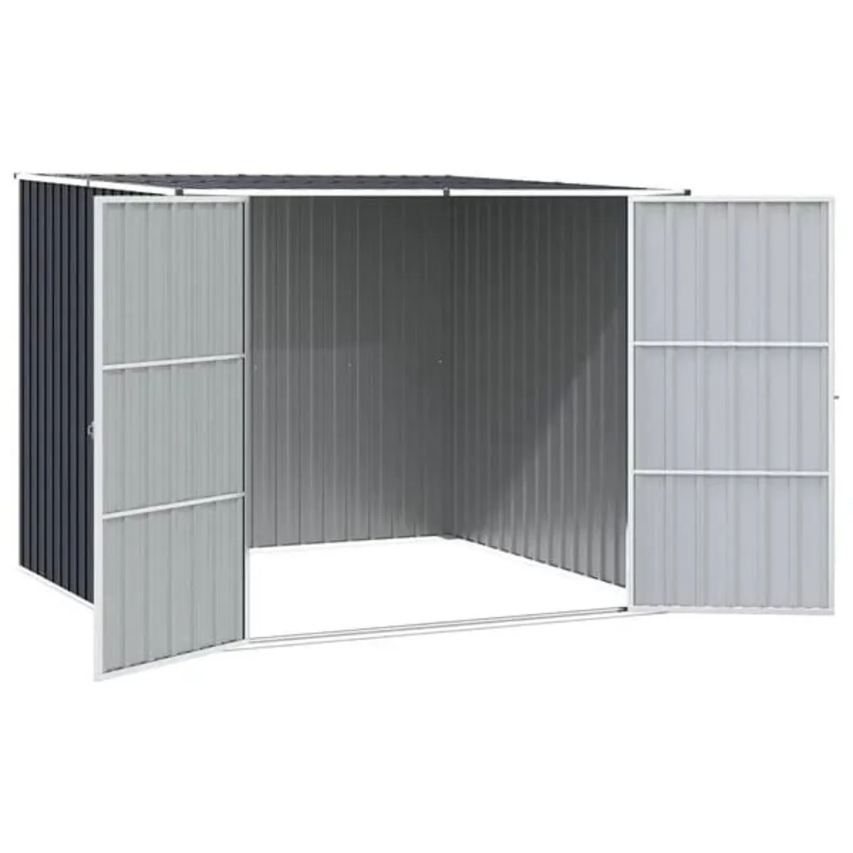 Garden Shed Anthracite 195x198x159 cm Galvanised S - Image 3