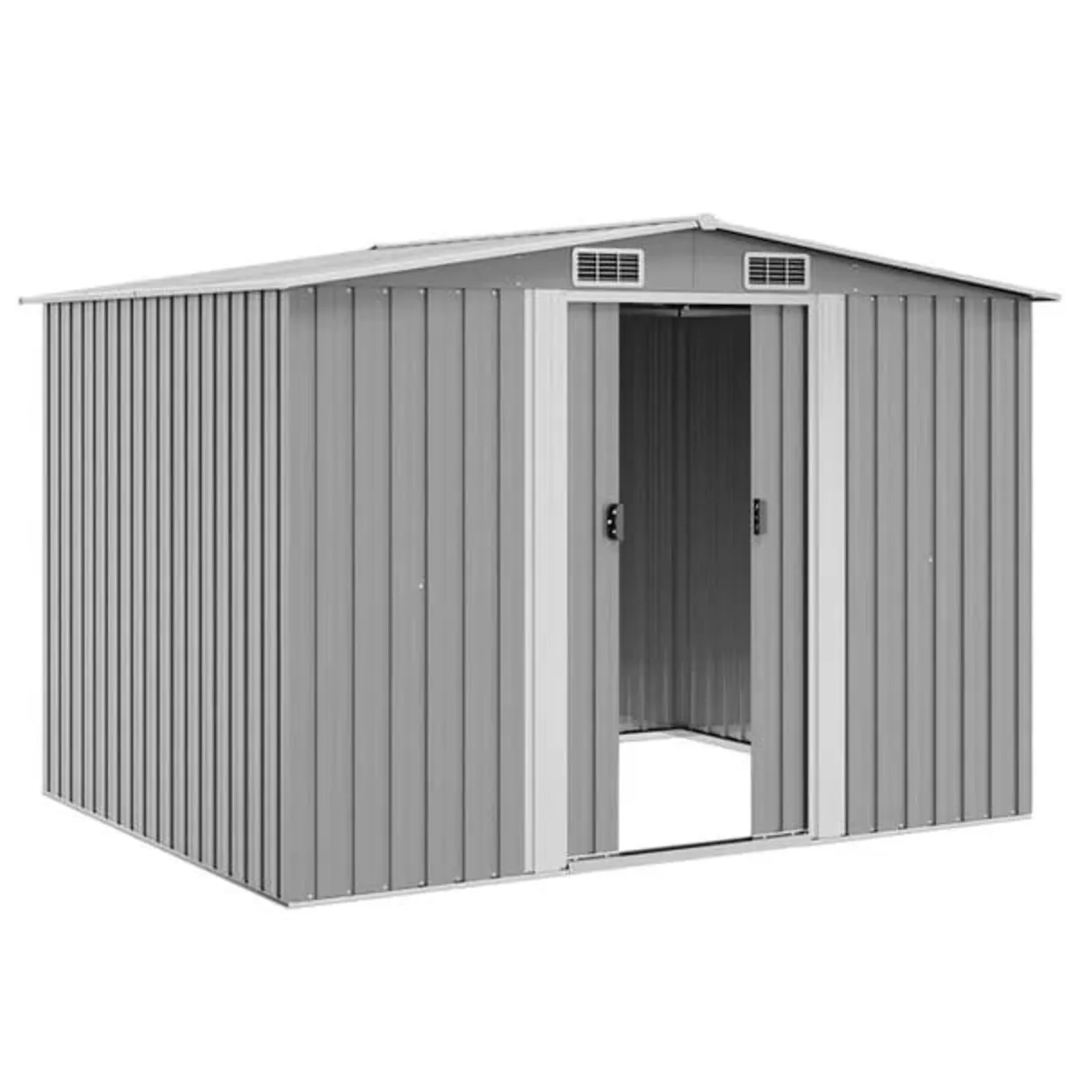 Garden Storage Shed Grey Metal 257x205x178 cm

Des - Image 4