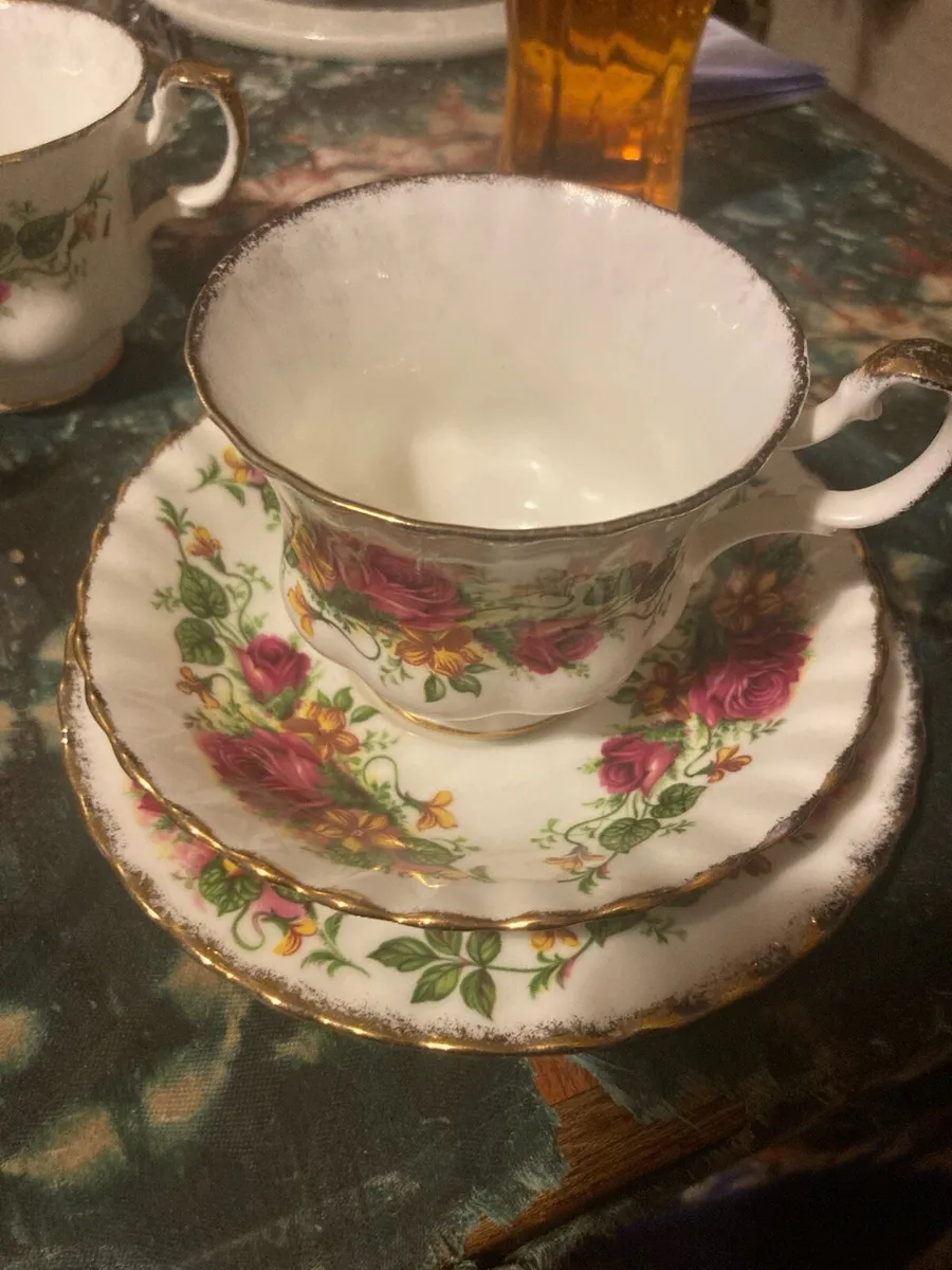 Country rose style teaset postage extra - Image 2