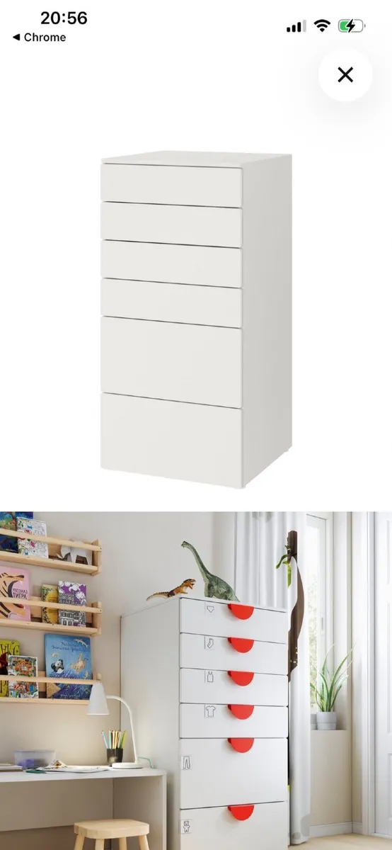 Chest of Drawers - White - Image 2