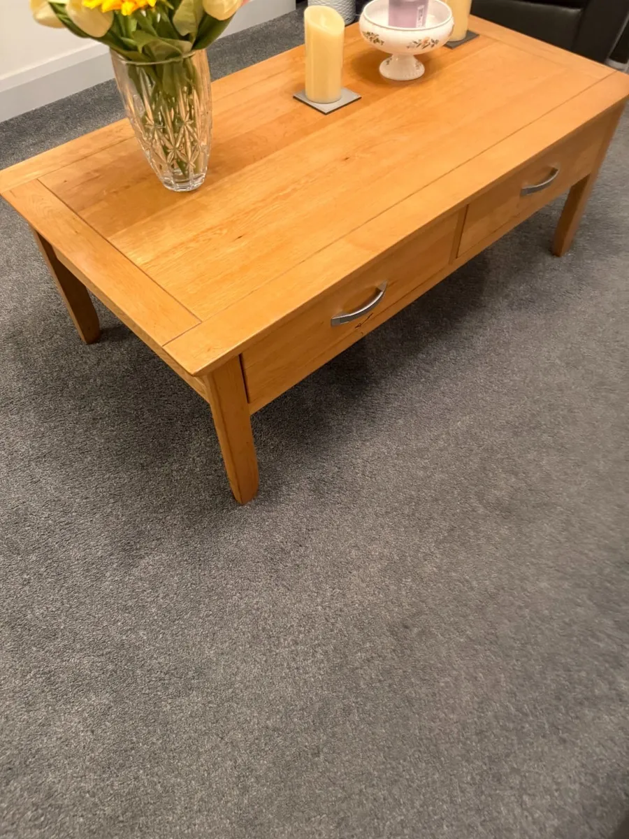 Solid Oak Dresser & Display Unit and other items. - Image 2