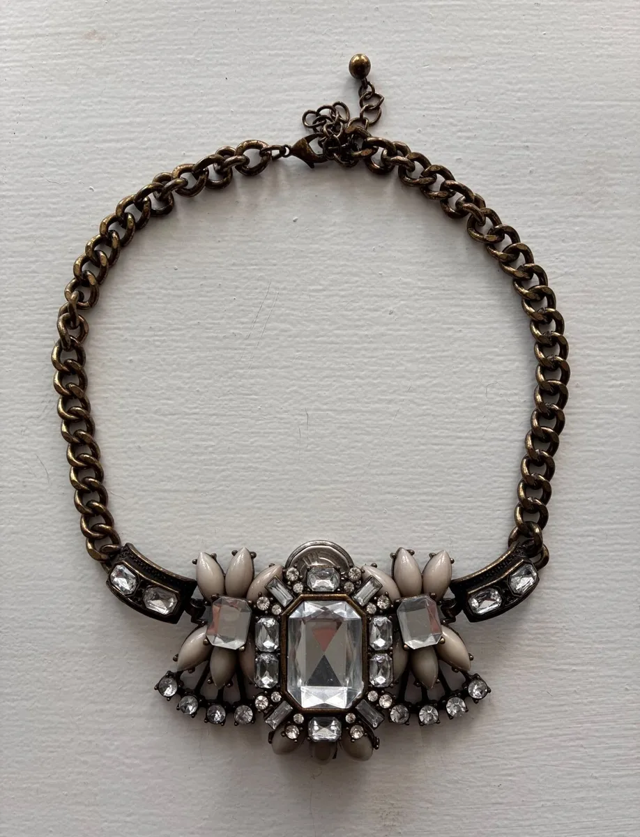 Vintage Chunky Costume Statement Necklace - J. Cre
