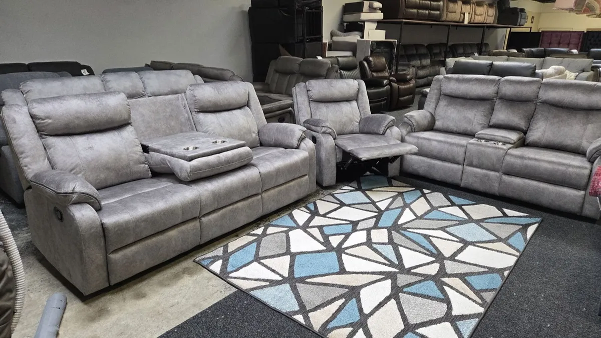 Vancouver Reclining 3+2 or 3+1+1 Sofa Set - Image 3