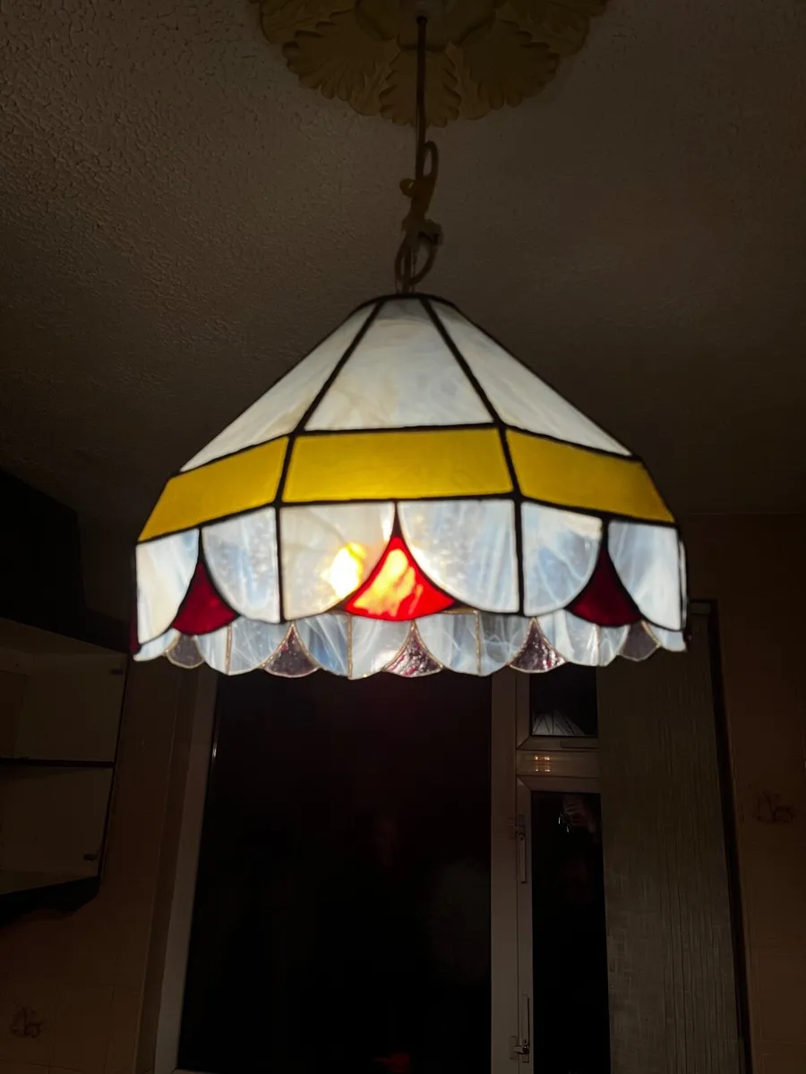 Glass stained light shade - Image 1