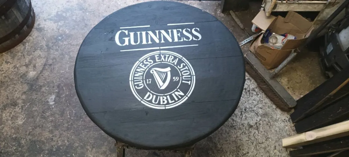 Oak barrel furniture for garden patio bar mancave - Image 4