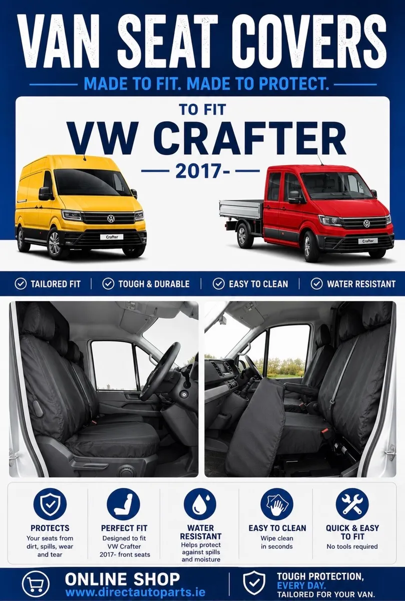VW Crafter 2017-2026 Heavy Duty Seat Covers - Image 1