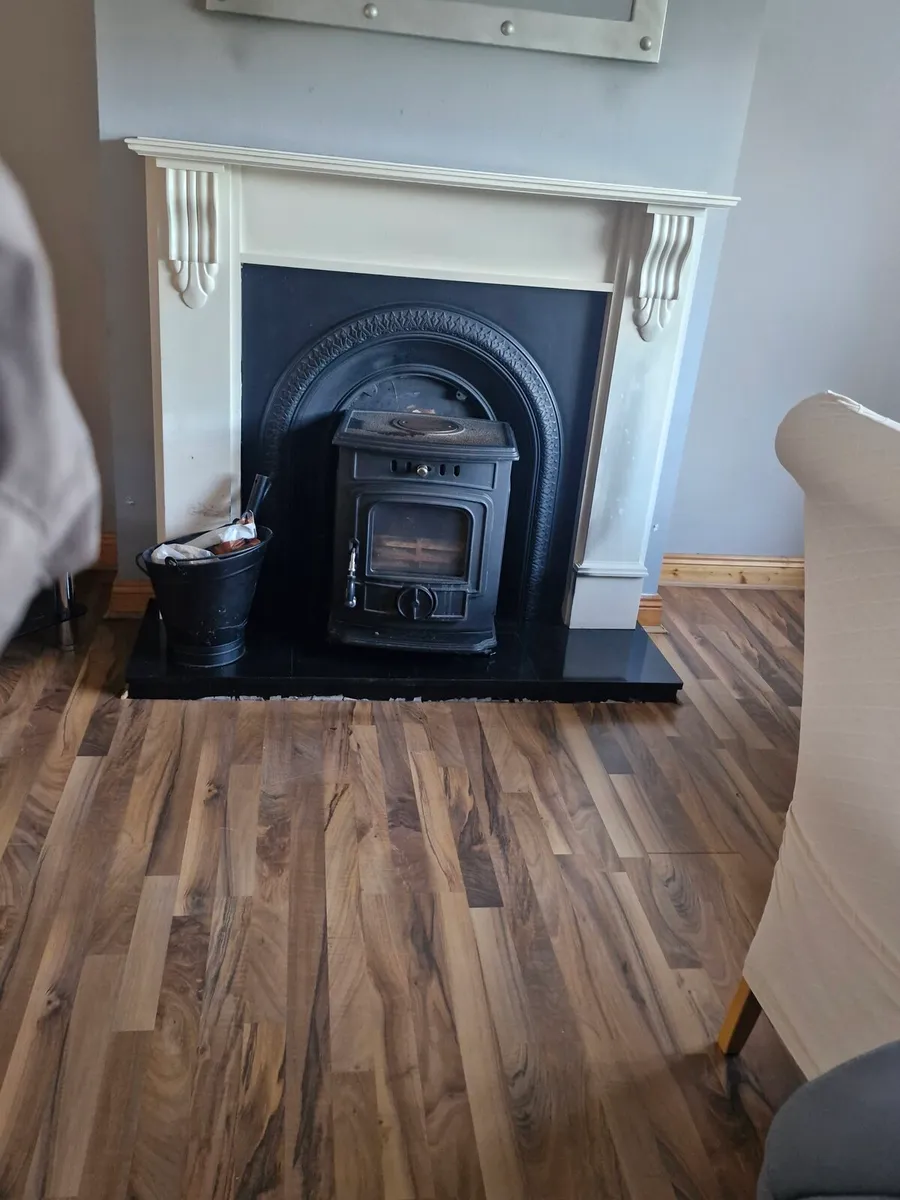Stove, hearth and fire surround