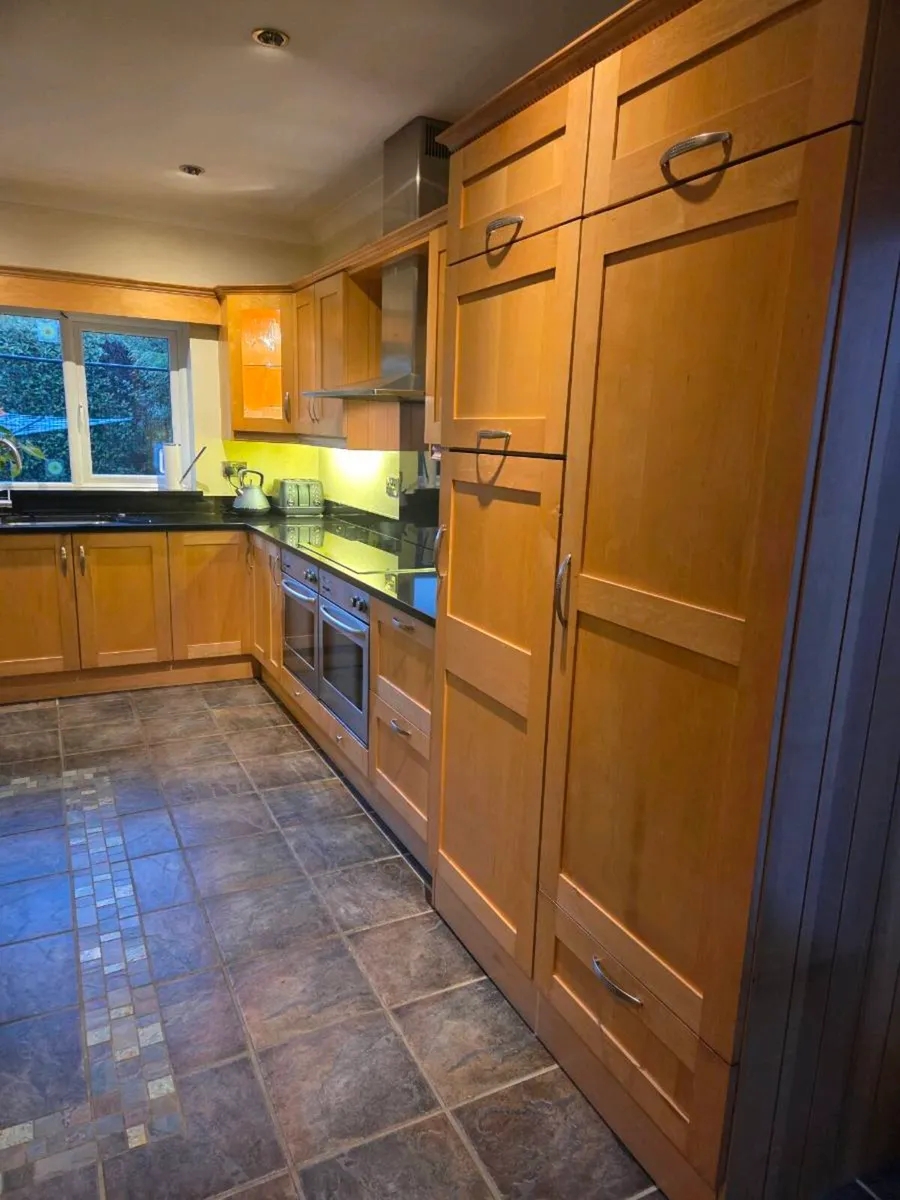 Solid Maple Fitted Kitchen with Island and dresser - Image 3